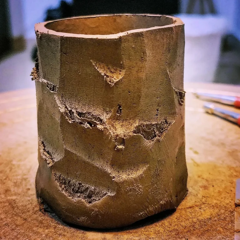 Things to Do in Amman: Make Something — for Couples, Adults and Visitors 3 A hand-carved Kurinuki bowl made from a solid block of clay at Gilgamesh for Creative Arts, Amman
