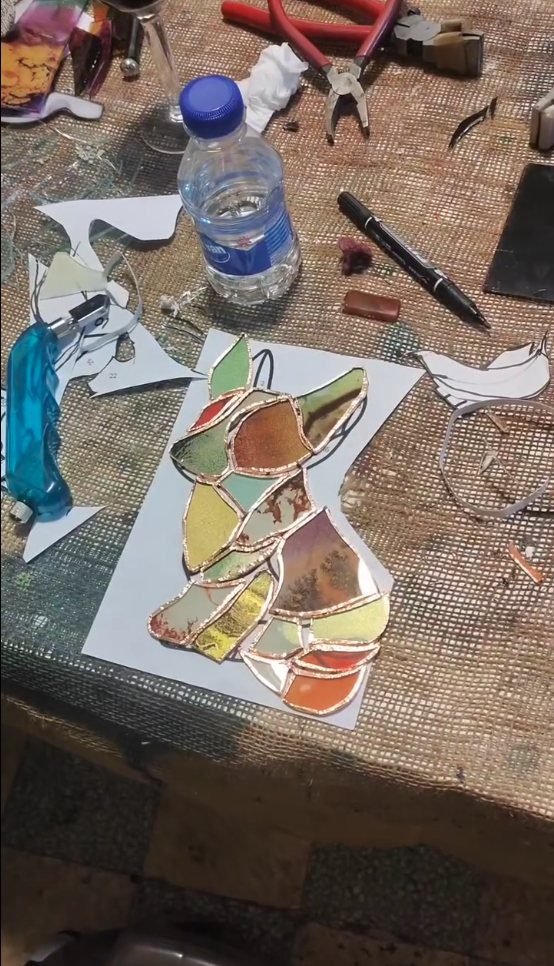 Stained Glass workshop in Amman at Gilgamesh for Creative Arts